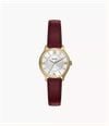 Fossil Gilmore 28 mm Three-Hand Red Leather Fossil Watch ES5510