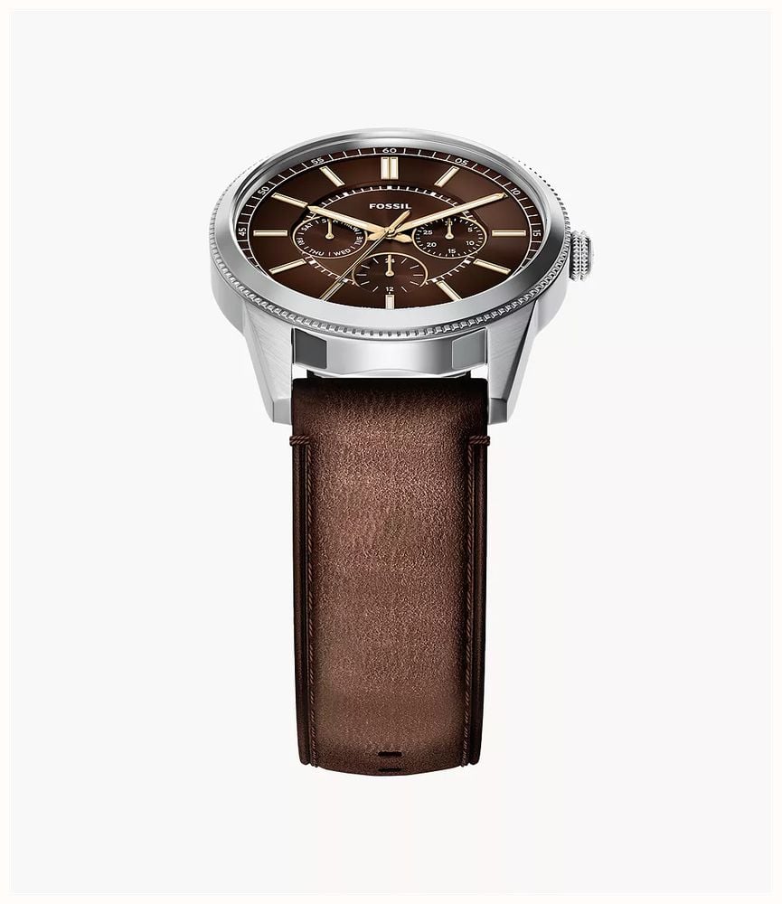 Fossil Multifunction Brown Leather Watch and Bracelet Gift FS6226SET - alternate view 3