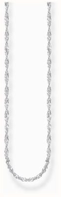 Thomas Sabo Women's Sterling Silver Singapore Chain Necklace 1.7mm Thick KE2284-001-21-L45V