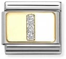 Nomination Classic Letter I Glitter Charm 030291/09