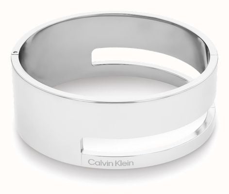 Calvin Klein Geometric Essentials Stainless Steel Cut-Out Bangle 35000674