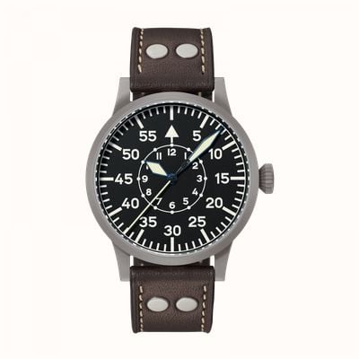Laco Dortmund Handwinding (45mm) Black Dial / Brown Calf Leather Strap 861751.TOP.DARKBUCKLE