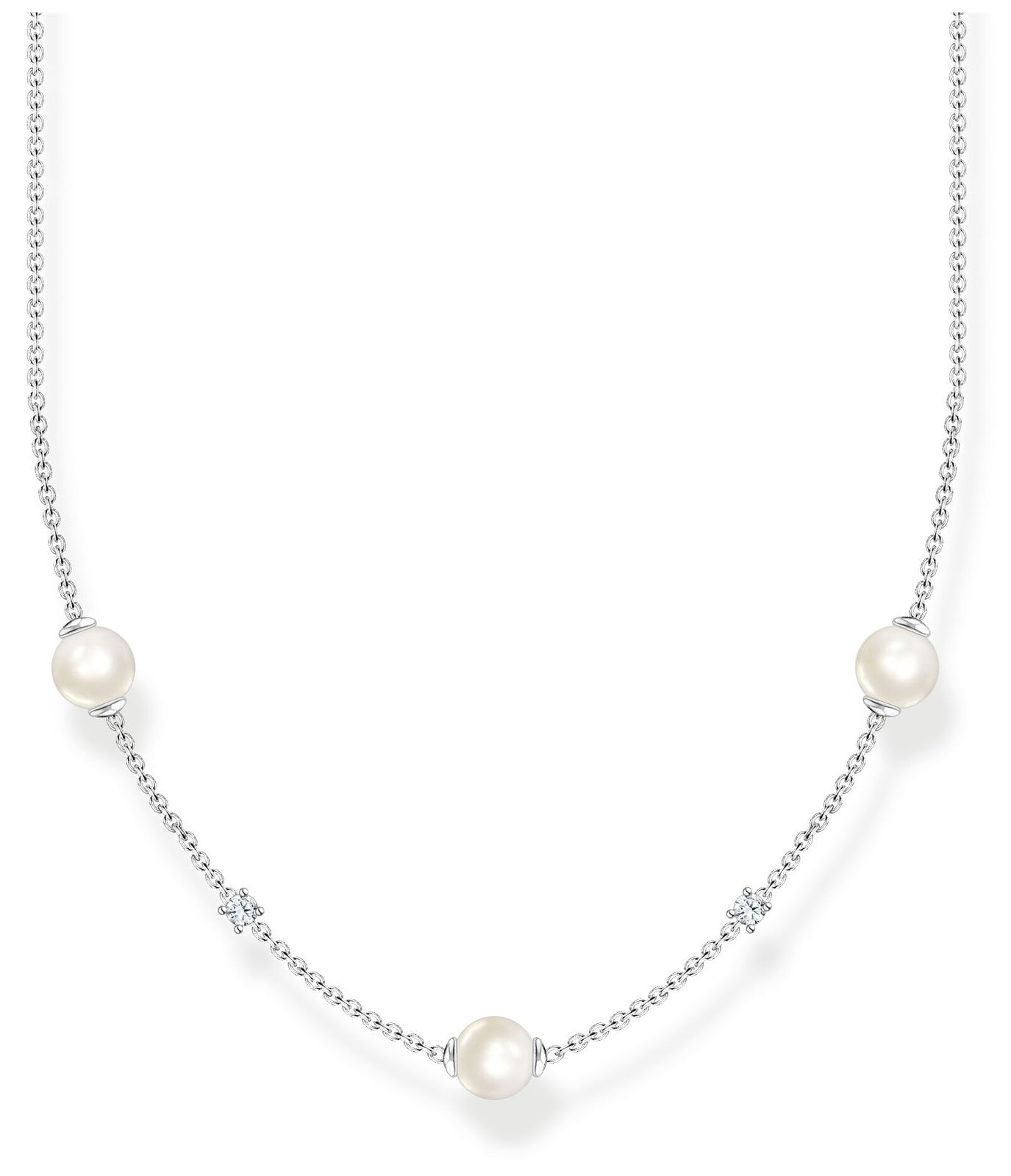 Thomas Sabo KE2120-167-14-L45V Pearl Cubic Zirconia Sterling Jewellery