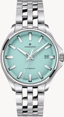Junghans Meister S Automatic 36 (36mm) Bright Mint-Green Dial / Stainless Steel Bracelet 27/4581.44