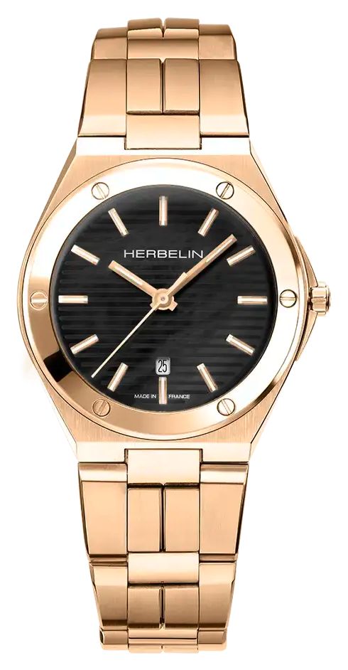 Herbelin 14545BPR49 Cap Camarat Quartz (33mm) Black Mother Watch