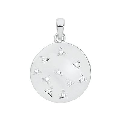 James Moore TH G61065 Silver Cubic Zirconia Set Star Disc Jewellery