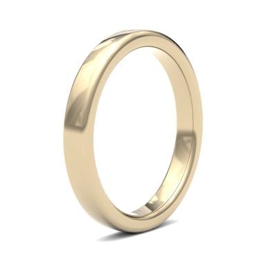 James Moore Wedding Ring  | 3mm | Heavy | Size Soft Court | AG_3GHS-9Y AG_3GHS-9Y