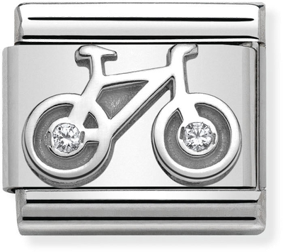 Nomination Classic Bicycle Sterling Silver & Steel Charm 330311/04