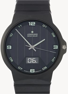 Junghans Force Mega Solar | Black Ceramic Strap | 18/1436.44