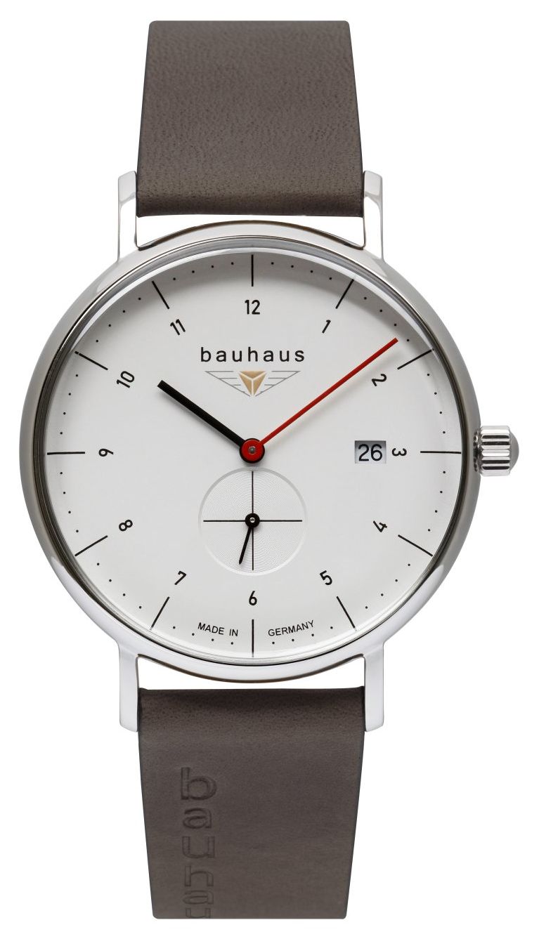 Bauhaus 21301 Classic Small-Seconds Quartz (41mm) White Dial Watch
