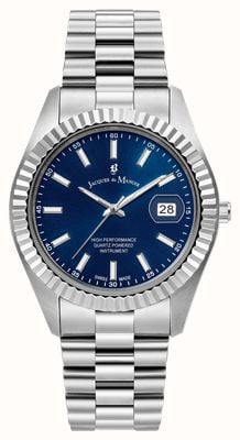 Jacques Du Manoir Inspiration Business (40mm) Blue Dial / Stainless Steel Bracelet JWN01701