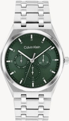 Calvin Klein CK Motion Multifunction (39mm) Dark Green Dial / Stainless Steel Bracelet 25200521