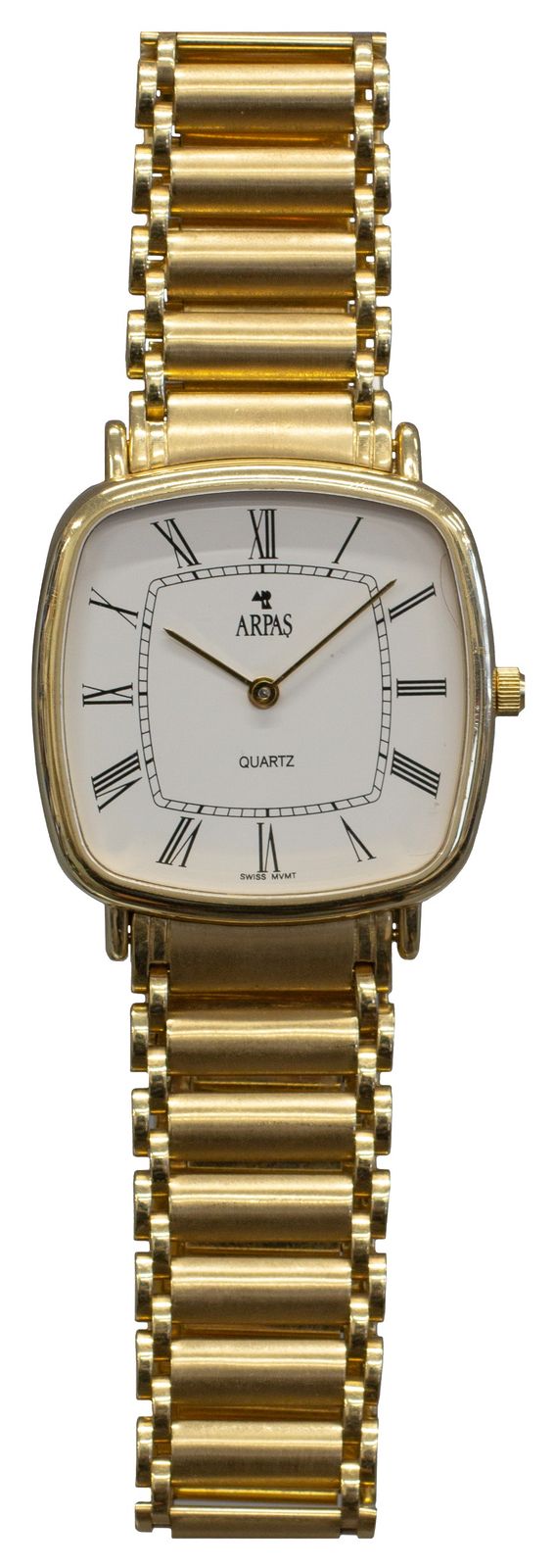 Pre-owned J30228 Arpas 14k Yellow Gold Quartz Dress Watch