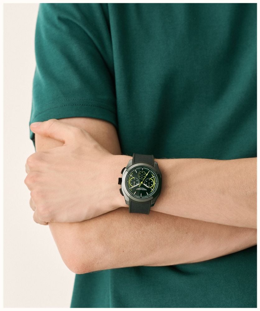 Aston Martin Thrill CRT Quartz Chronograph (42mm) Bertelli Green Dial / Bertelli Green Flex Strap MTRC2F602 - alternate view 4