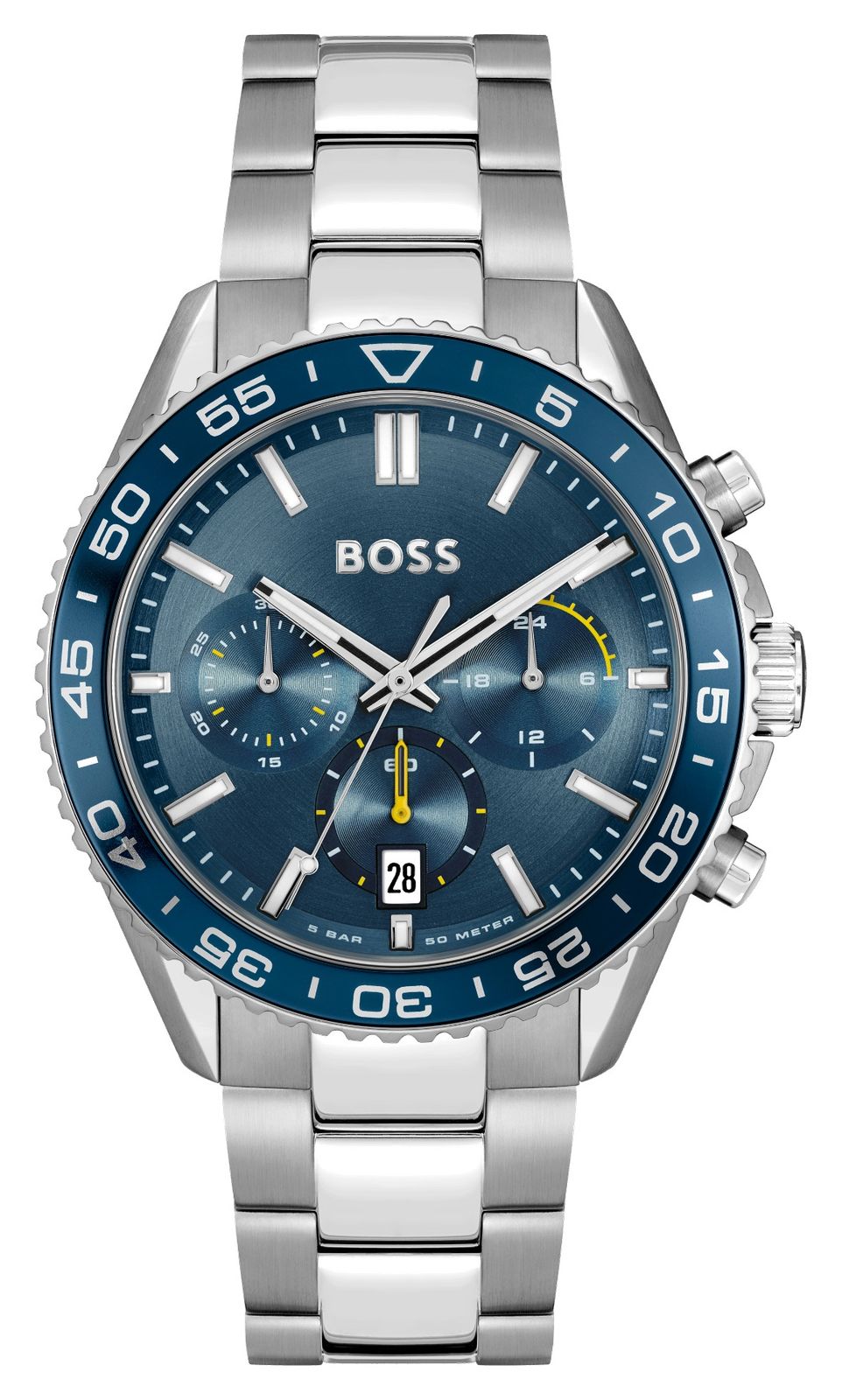 BOSS 1514143 Men's Runner (43mm) Blue Chronograph Dial / Watch