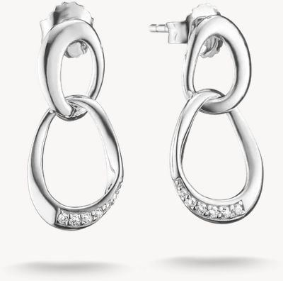 Thomas Sabo Earrings Together White Zirconia Sterling Silver H2350-051-14