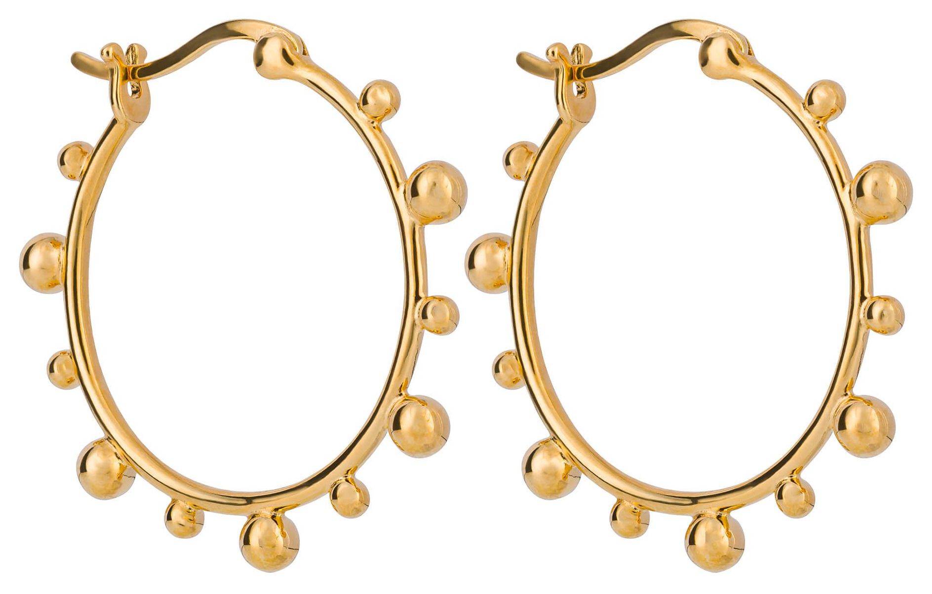 Elements Silver E6248 Gold Plated Sterling Silver Bead Jewellery