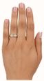 1.03ct Round Brilliant Natural Diamond 9ct Yellow Gold Half Eternity Ring J82244 - alternate view 4