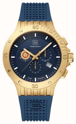 GLOCK Precision Cartridge Chronograph (44mm) Blue Textured Dial / Blue Silicone RTF Strap GW-42-4-24