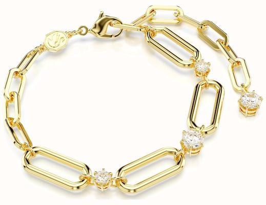 Swarovski Dextera Bracelet White Crystals Gold-Tone Plated 5683359