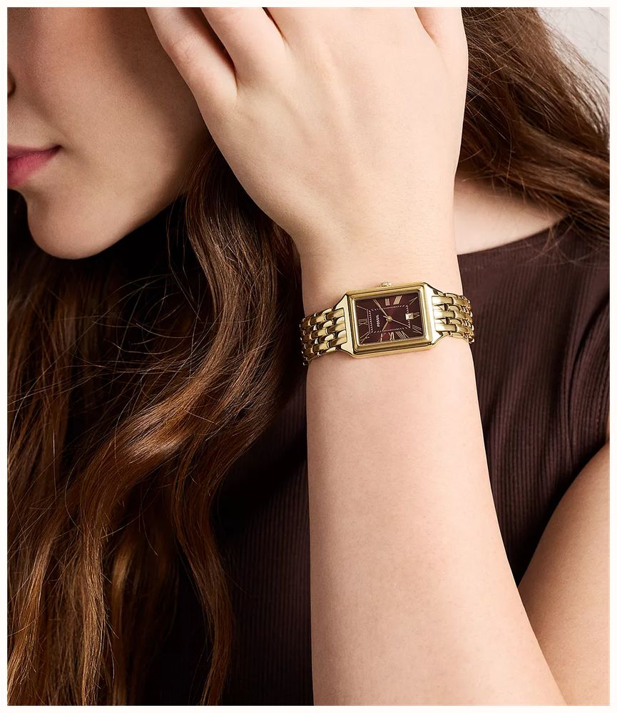 Fossil Raquel 23 mm Three-Hand Date Gold-Tone Stainless Stee ES5512 - alternate view 5