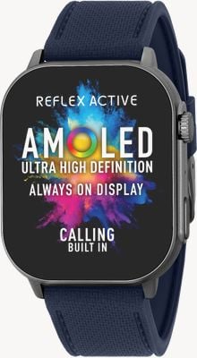 Reflex Active Series 29 Amoled Smart Calling Watch (36mm) Blue Silicone Strap RA29-2182