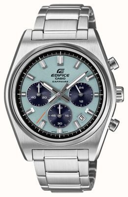 Casio EDIFICE Motorsports Chronograph (40mm) Sky Blue Dial / Stainless Steel Bracelet EFB-730D-2BVUEF