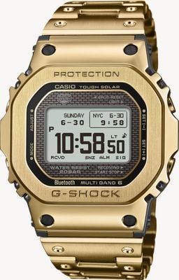 Casio G-Shock Full Metal 5000 Series (43.6mm) MIP Display / Gold PVD Stainless Steel Bracelet GMW-BZ5000GD-9ER