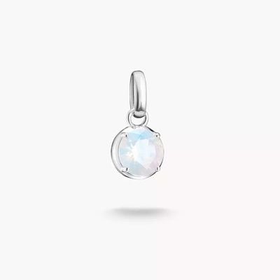 Thomas Sabo Silver Charm Pendant Birthstone June Connect CC1334-699-14