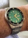 Customer picture of Seiko 5 Sports SKX Automatic ‘Midi’ (38mm) Teal Dial / Stainless Steel SRPK33K1