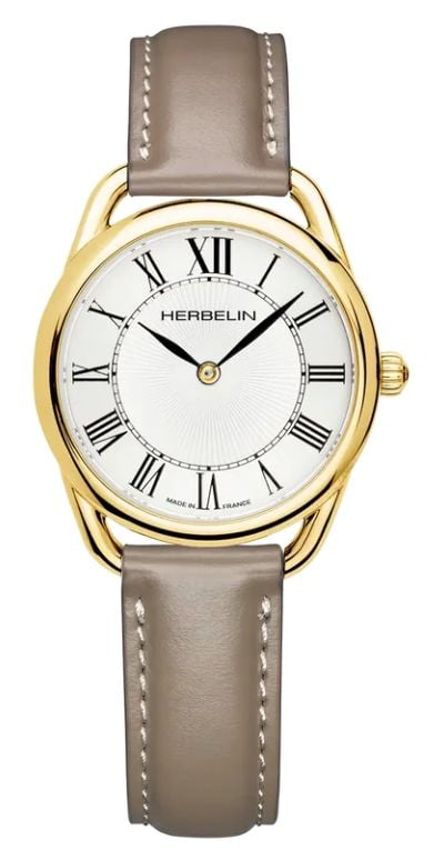 Herbelin 17497P08TA Ãquinoxe Quartz (28mm) White Guilloch Watch