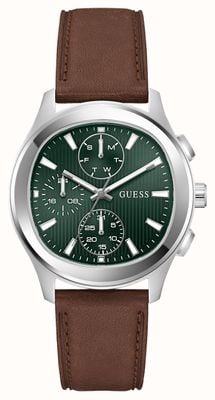 Guess PALMER Multifunction (40mm) Green Dial / Brown Leather Strap GW1049G1