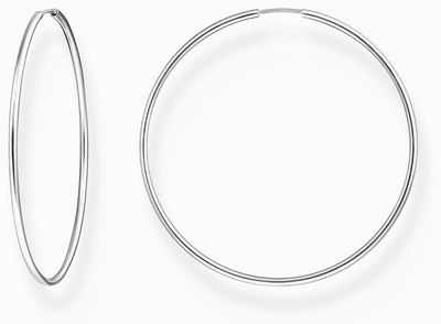 Thomas Sabo Big Sterling Silver Hoop Earrings 60mm CR729-001-21