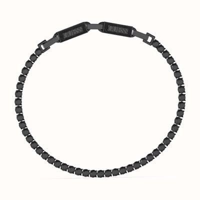 Guess Men's Black-Tone Stainless Steel Tennis Bracelet JUMB03237JWBKBKT/U