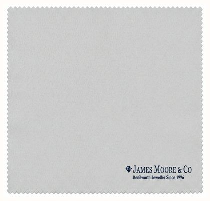 James Moore Jewellers Grey Logo Polishing Cloth J62029