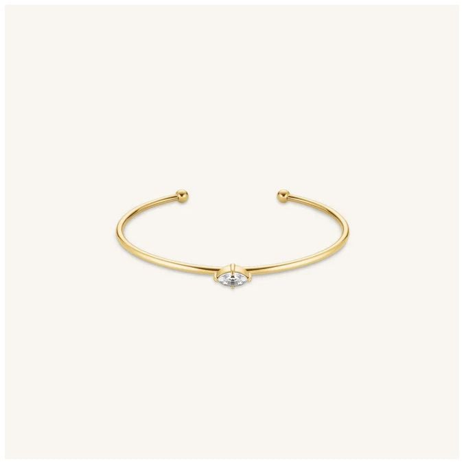 Rosefield Jewellery JBCMG-J1240 Crystal Marquise Gold Plated