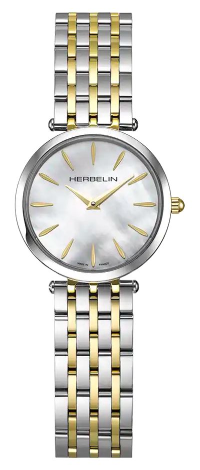 Herbelin 17116BT19 Epsilon Quartz (28mm) Mother-of-Pearl Watch