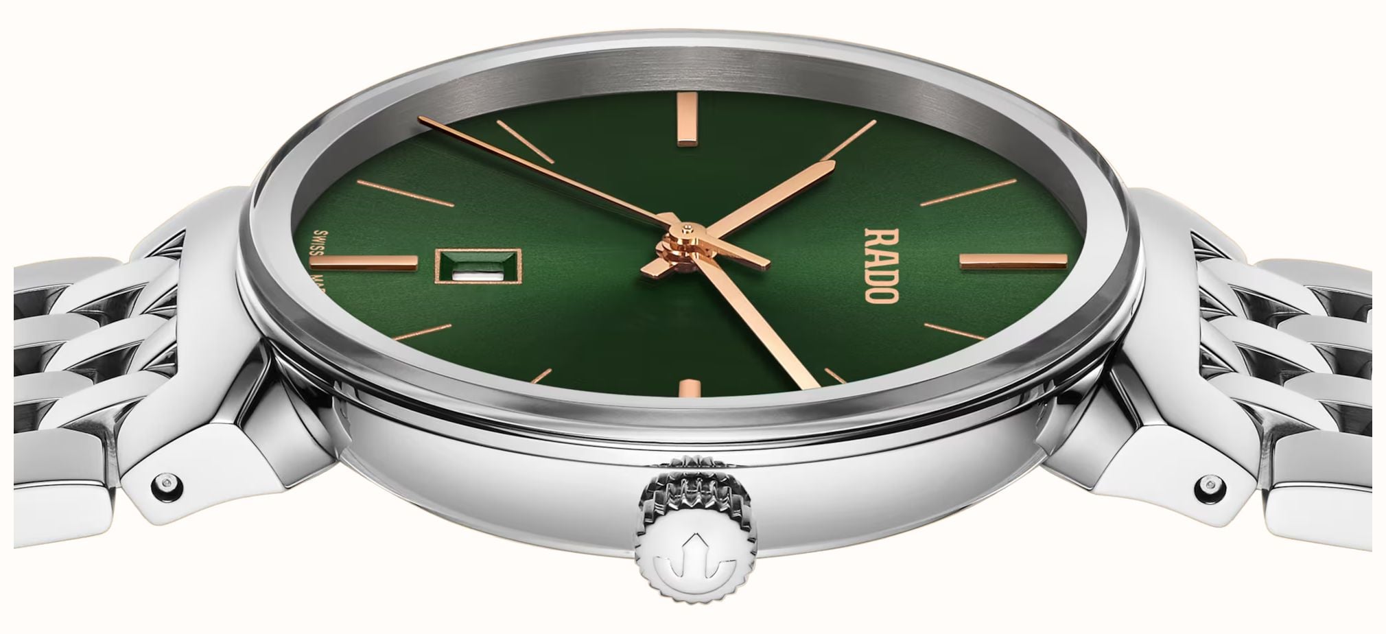RADO Florence Quartz (30mm) Green Sunray Dial / Stainless Steel Bracelet R48913313 - alternate view 2