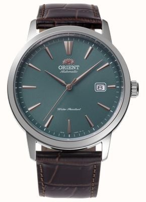 Orient European Exclusive Automatic (41.6mm) Green Dial / Dark Brown Leather Strap RA-AC0F13E30B