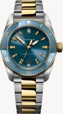Victorinox Maverick Quartz (39mm) Ice-Blue Dial / Two-Tone Stainless Steel Bracelet 242103