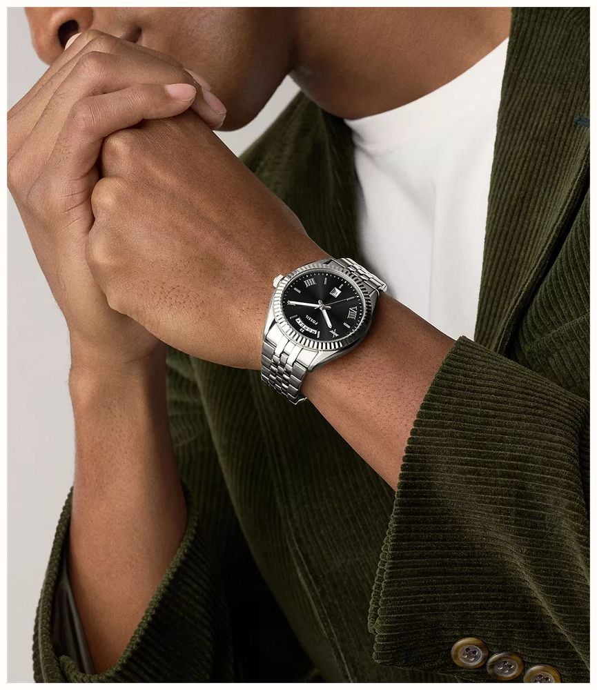 Fossil Campbell 42 mm Three-Hand Day-Date Stainless Steel FS6239 - alternate view 6