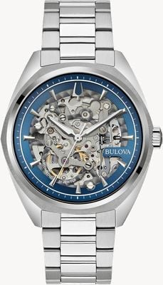 Bulova Surveyor Automatic Skeleton Dial / Stainless Steel Bracelet 96A292