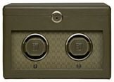 WOLF Earth Double Watch Winder Midnight Olive 190441