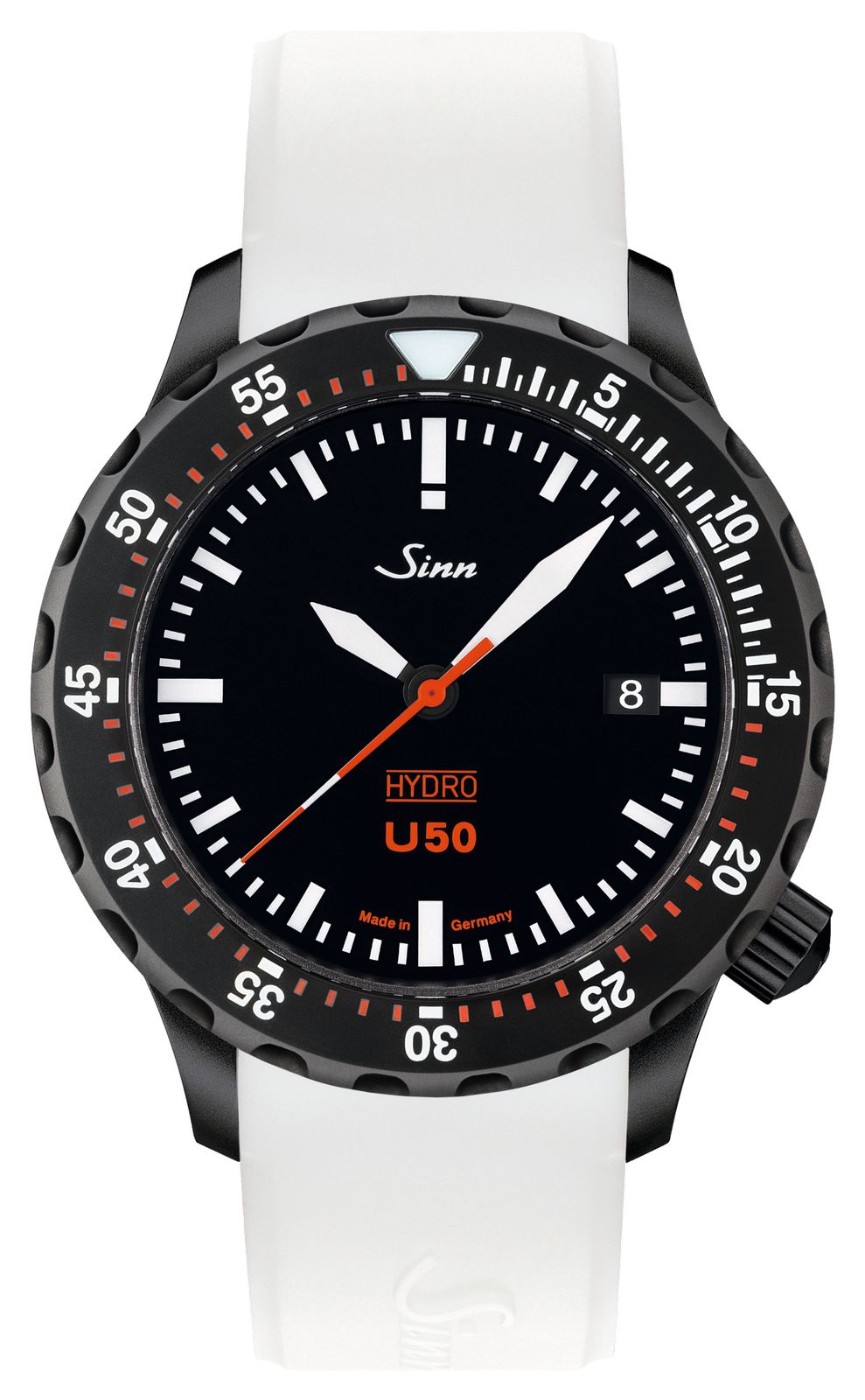 Sinn 1051.020 WHITE SILICONE U50 HYDRO S 5000m (41mm) Black Watch