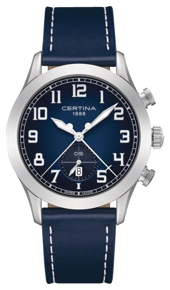 Certina C0246171604200 DS Pilot Quartz (43mm) Blue FumÃ© Watch