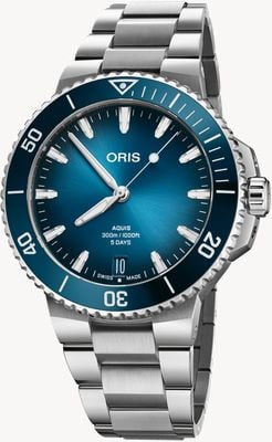 ORIS Aquis Date Calibre 400 Automatic (43.5mm) Blue Dial / Stainless Steel Bracelet 01 400 7790 4135-07 8 23 02PEB