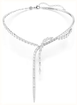 Swarovski Mesmera Y necklace Mixed cuts, White, Rhodium plated 5748652