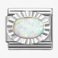 Nomination Classic White Opal Sterling Silver Charm 330507/07