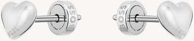 BOSS Jewellery Studs For Everyone Silver Heart Stud Earrings 1580830