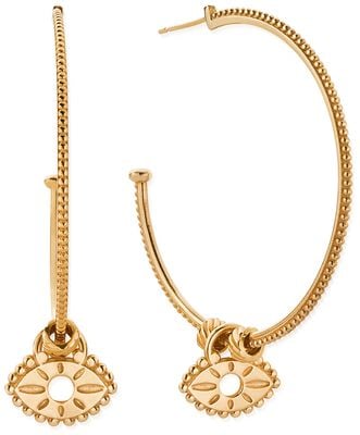 ChloBo Visionary Hoop Earrings 18ct Gold Plated GEH3475